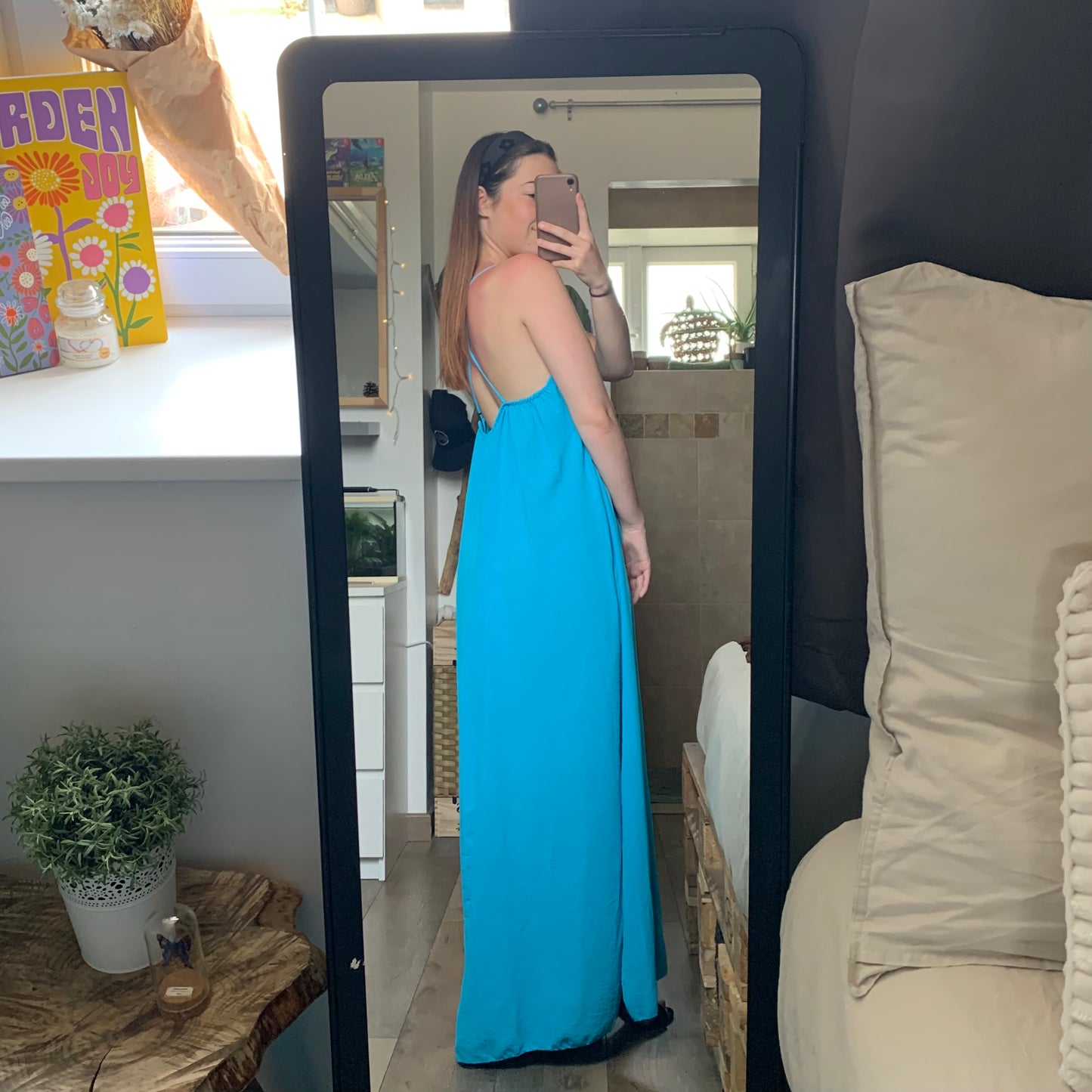 Robe dos nu Bleue