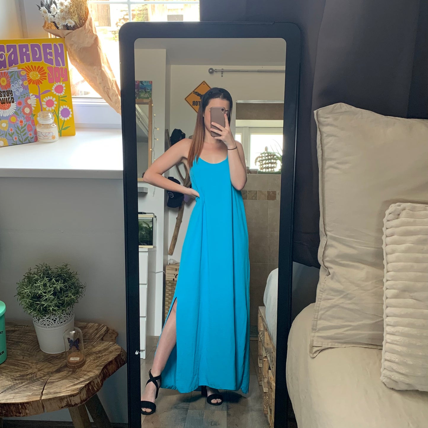 Robe dos nu Bleue