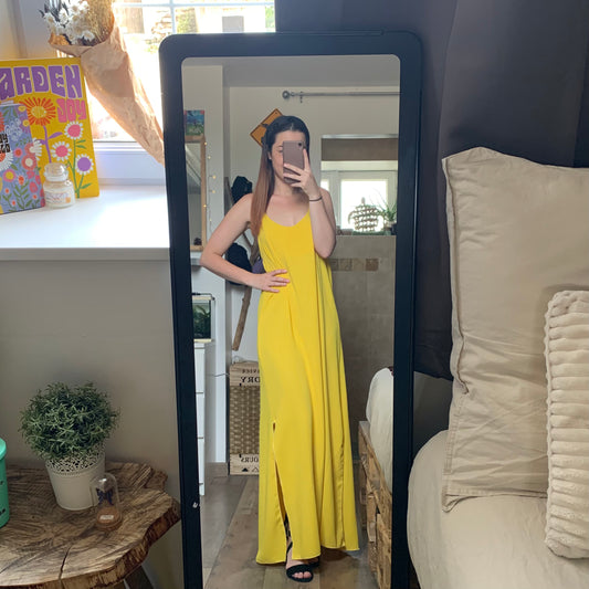 Robe dos nu Jaune