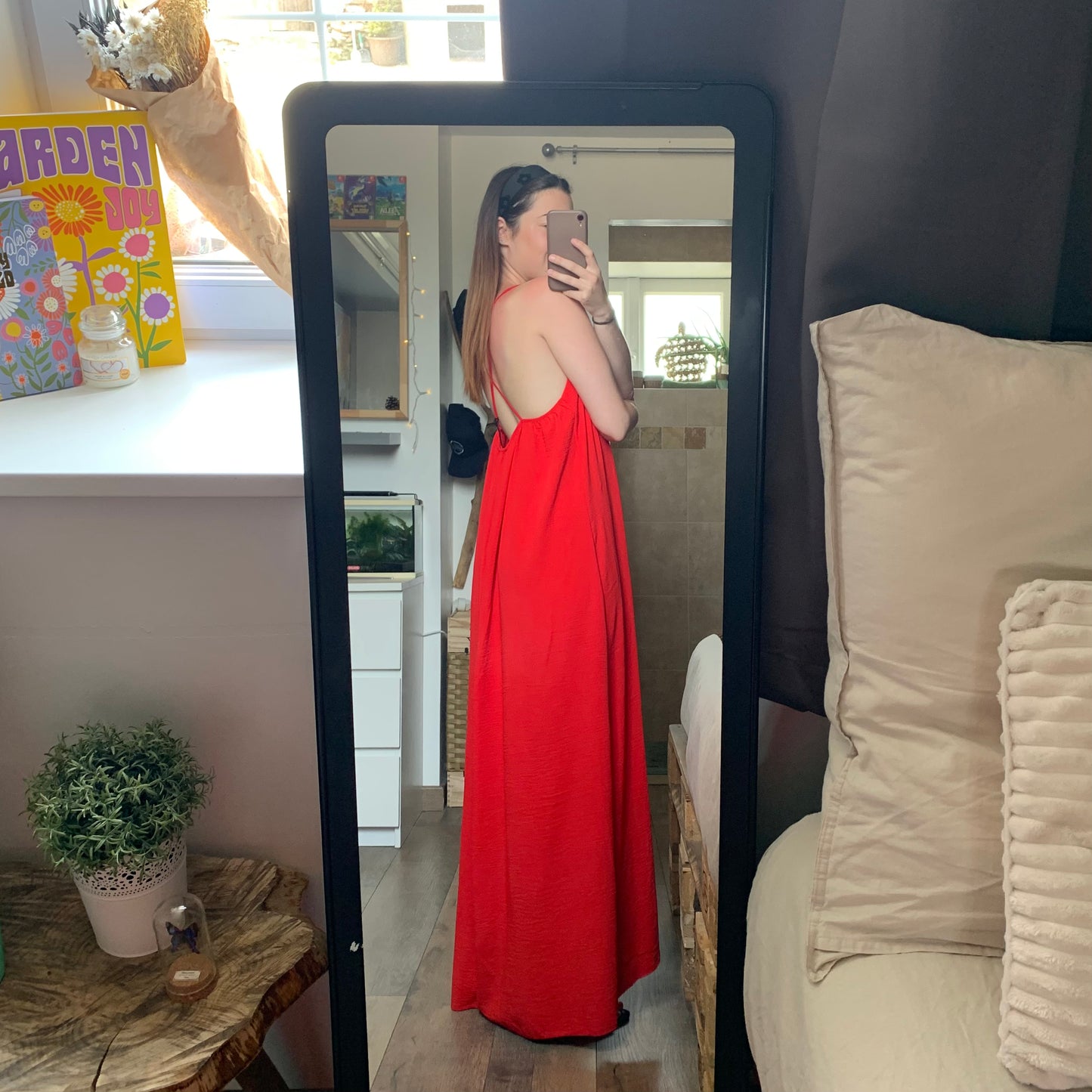 Robe dos nu Rouge