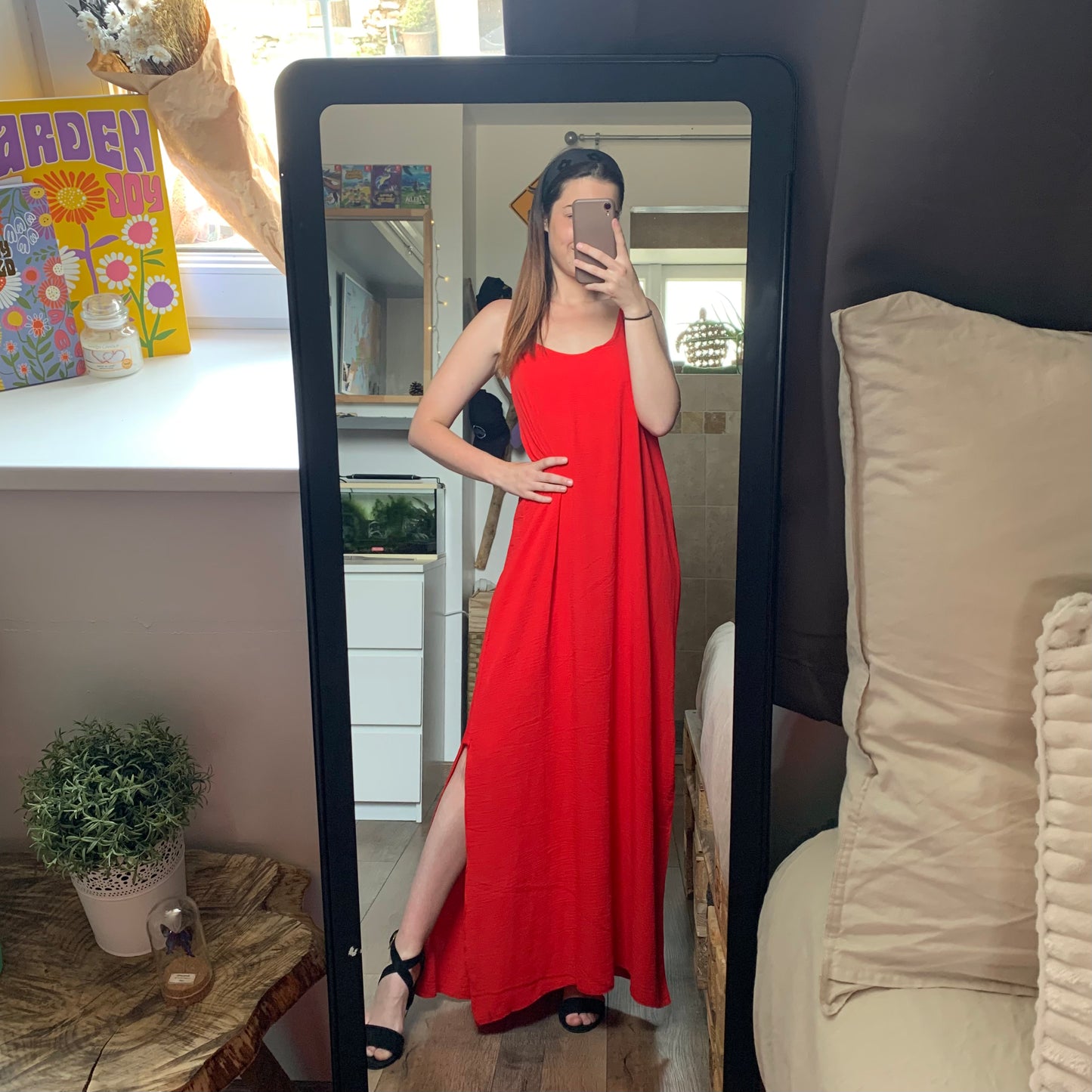 Robe dos nu Rouge